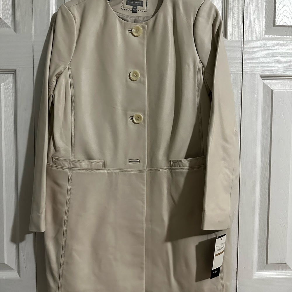 Neiman Marcus Leather Coat